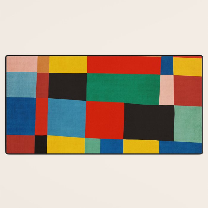 Mid-Century Modern Colorful Geometric Artwork Desk Mat Gallery Image 3