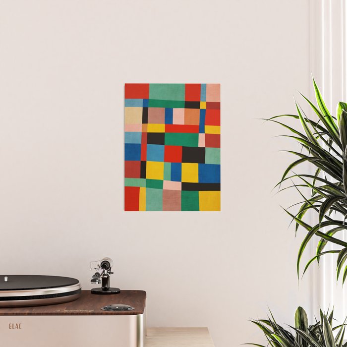 Mid-Century Modern Colorful Geometric Artwork Poster Gallery Image 2