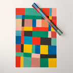 Mid-Century Modern Colorful Geometric Artwork Wrapping Paper Gallery Image 1