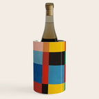 Mid-Century Modern Colorful Geometric Artwork Wine Chiller Gallery Image 2