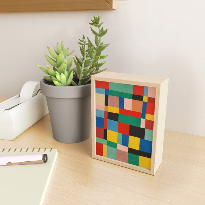 Mid-Century Modern Colorful Geometric Artwork Mini Art Print Gallery Image 2
