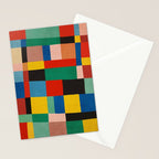 Mid-Century Modern Colorful Geometric Artwork Stationery Card Gallery Image 2