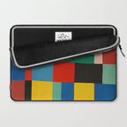 Mid-Century Modern Colorful Geometric Artwork Laptop Sleeve Gallery Image 2