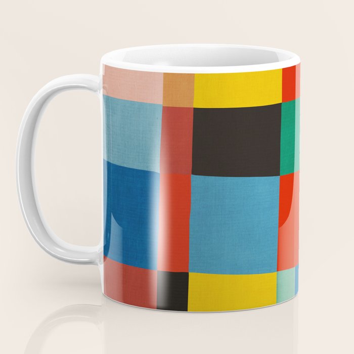 Mid-Century Modern Colorful Geometric Artwork Coffee Mug Gallery Image 3