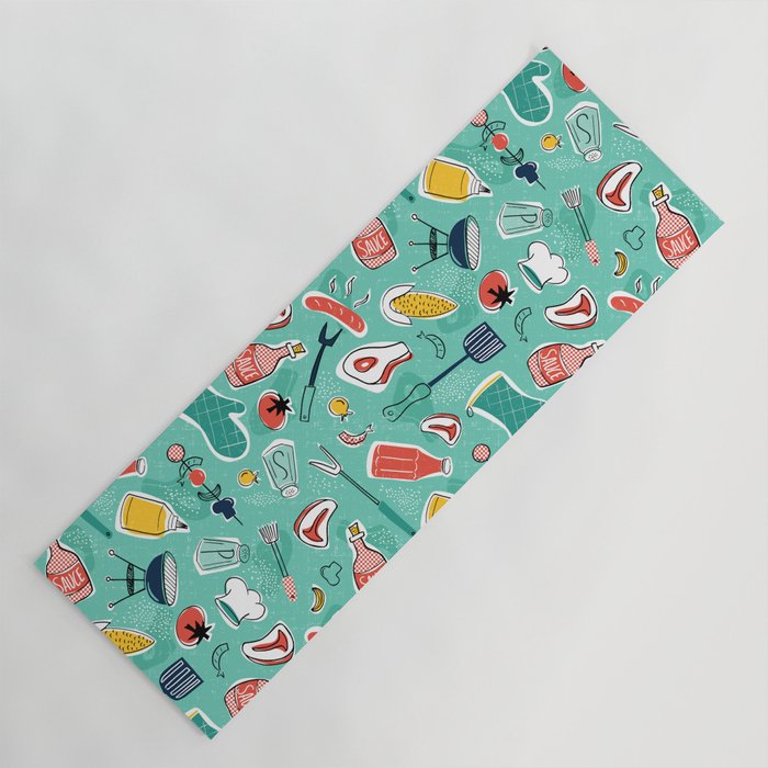 Backyard BBQ Aqua Yoga Mat Gallery Image 1