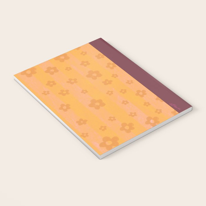 Sweet Strawberry Plant Friends in Peach & Orange Notebook Gallery Image 3