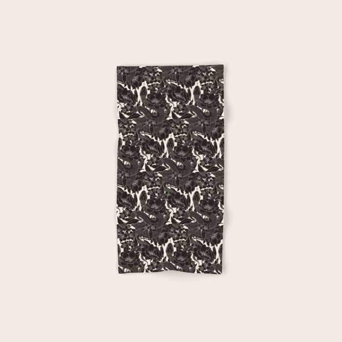 Enchanted Snake Block Print Bath Towel Gallery Image 1