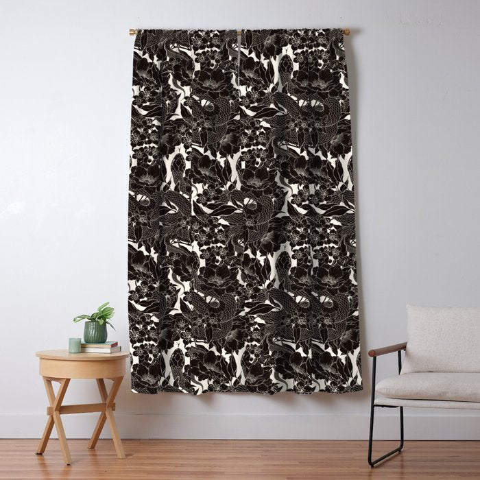 Enchanted Snake Block Print Window Curtain Gallery Image 5