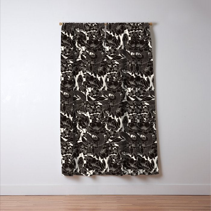 Enchanted Snake Block Print Window Curtain Gallery Image 3