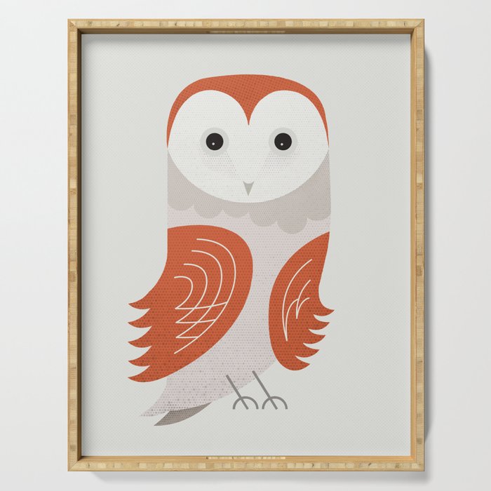 Whimsy Barn Owl Serving Tray Gallery Image 1