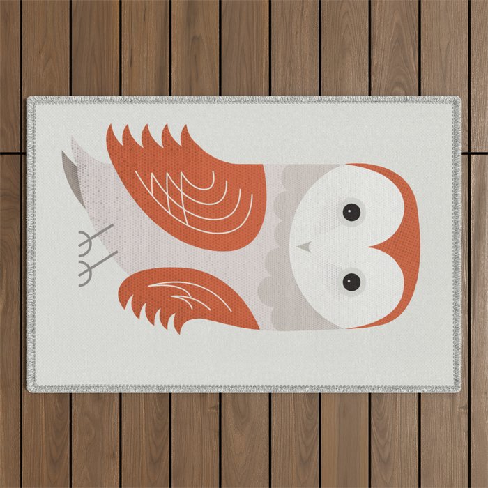 Whimsy Barn Owl Outdoor Rug Gallery Image 1