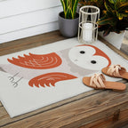Whimsy Barn Owl Outdoor Rug Gallery Image 2