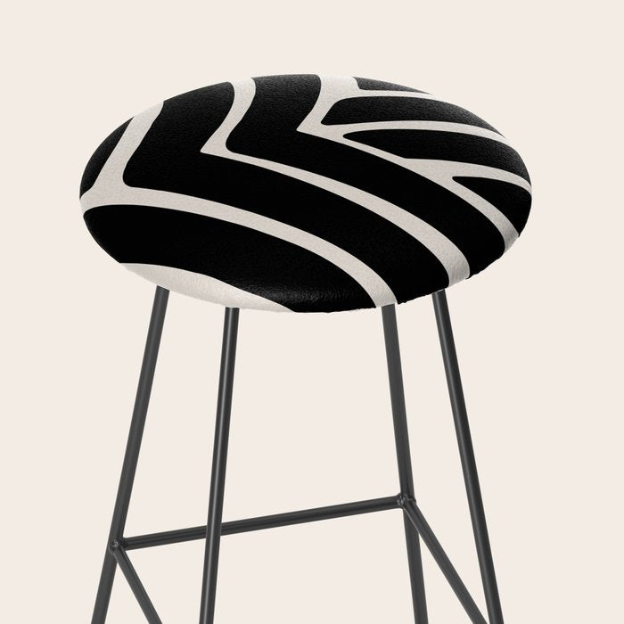 Abstract Stripes VII Stool Gallery Image 2