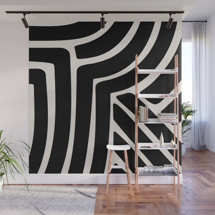 Abstract Stripes VII Wall Mural Gallery Image 1
