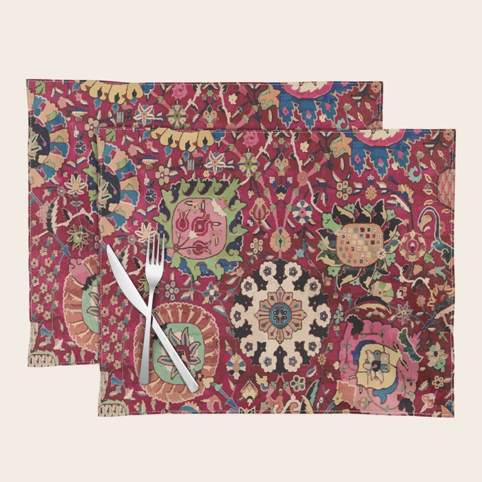 Safavid Carpet Fragment Placemat Gallery Image 1