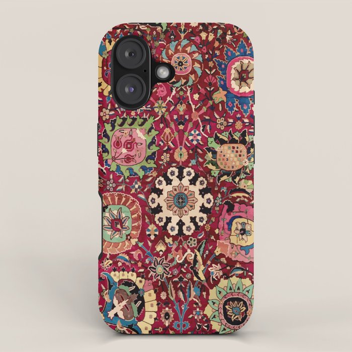 Safavid Carpet Fragment iPhone Case Gallery Image 1