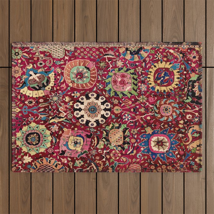 Safavid Carpet Fragment Outdoor Rug Gallery Image 1