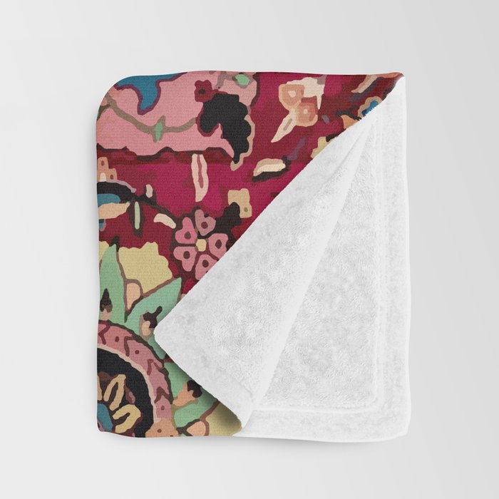 Safavid Carpet Fragment Throw Blanket Gallery Image 3