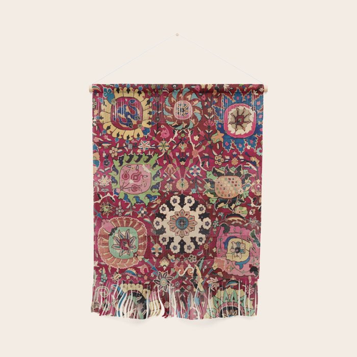 Safavid Carpet Fragment Wall Hanging Gallery Image 1