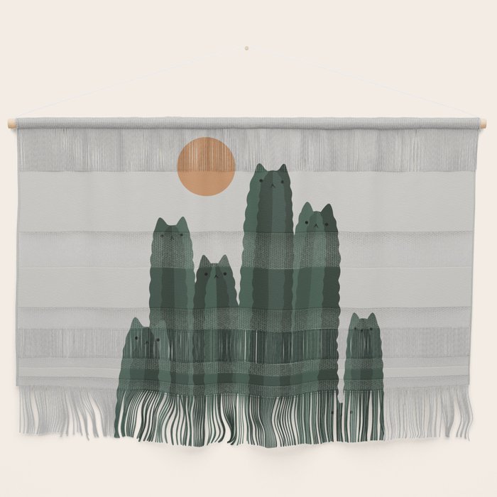 Cat and Plant 31 Wall Hanging Gallery Image 1