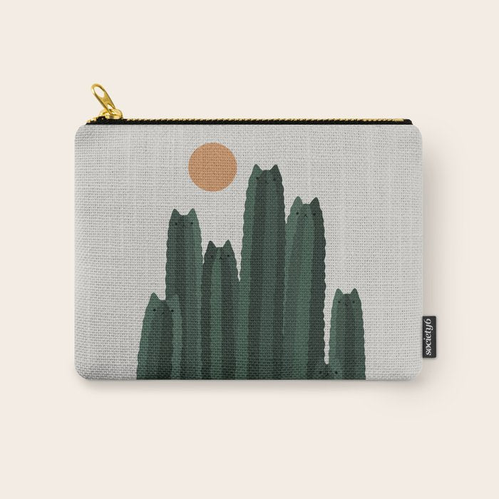 Cat and Plant 31 Carry All Pouch Gallery Image 1