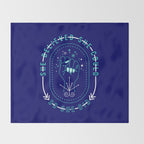 She Believed - Navy & Turquoise Palette Throw Blanket Gallery Image 2
