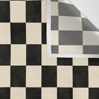 Checkers - Black and Cream Wall Tapestry Gallery Image 3