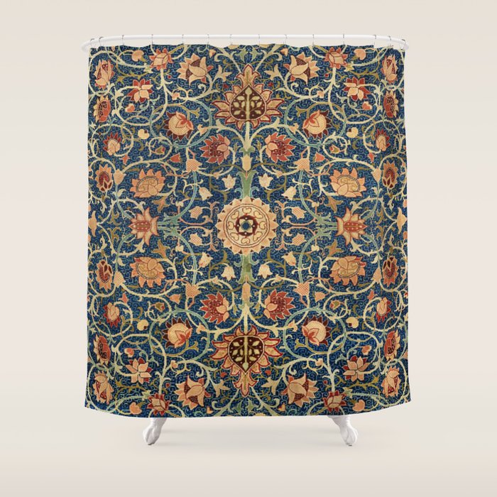Holland Park Rug by William Morris Shower Curtain Gallery Image 1