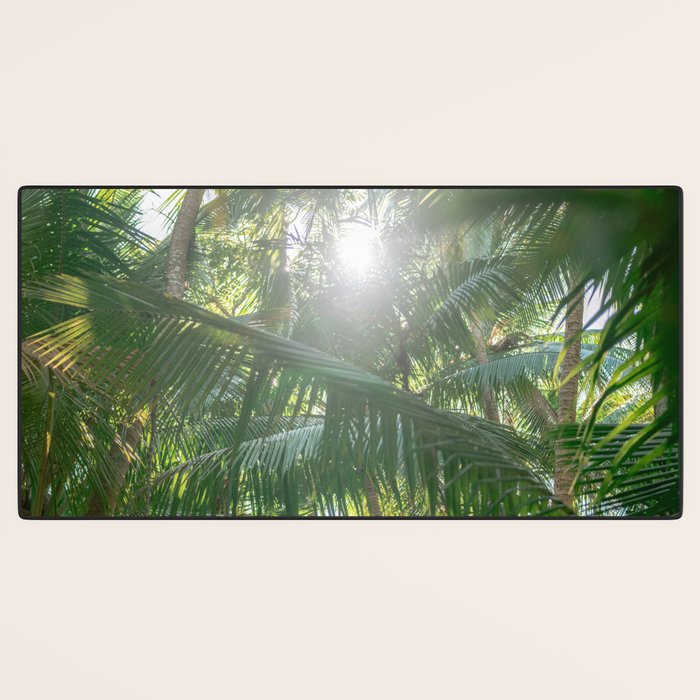 Costa Rica | Palm leaves travel photography Desk Mat Gallery Image 3