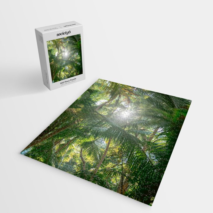 Costa Rica | Palm leaves travel photography Jigsaw Puzzle Gallery Image 2