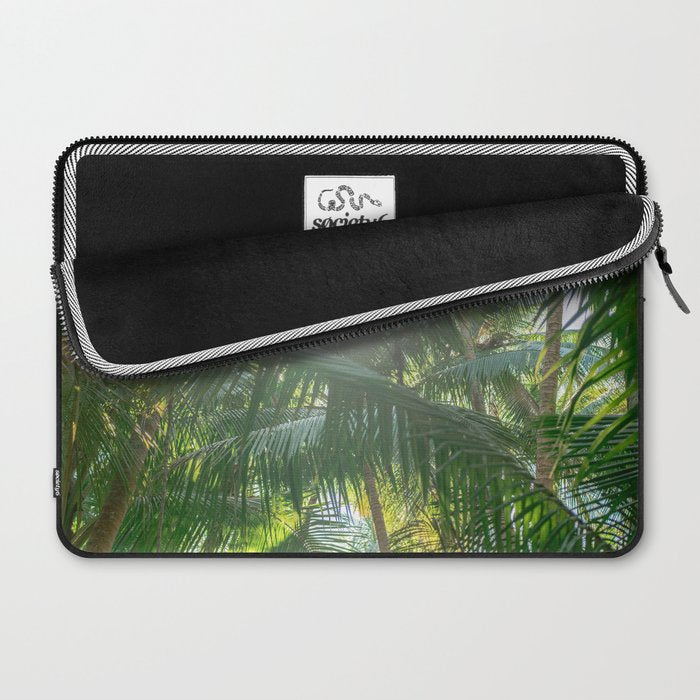 Costa Rica | Palm leaves travel photography Laptop Sleeve Gallery Image 2