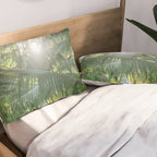 Costa Rica | Palm leaves travel photography Pillow Sham Gallery Image 2