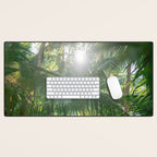 Costa Rica | Palm leaves travel photography Desk Mat Gallery Image 1