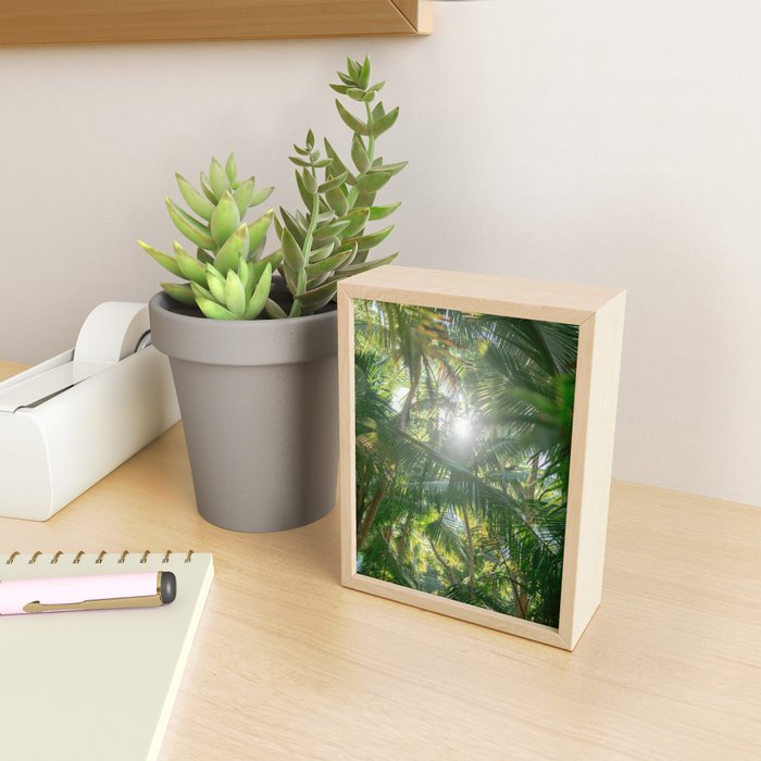 Costa Rica | Palm leaves travel photography Mini Art Print Gallery Image 2