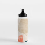 mid century shapes abstract painting Water Bottle Gallery Image 3