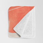 mid century shapes abstract painting Throw Blanket Gallery Image 3
