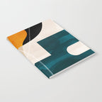 mid century shapes abstract painting Notebook Gallery Image 2