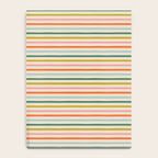 Colorful retro stripe line art pattern Notebook Gallery Image 4