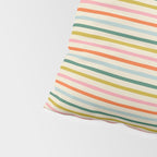 Colorful retro stripe line art pattern Pillow Sham Gallery Image 4