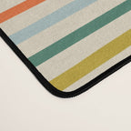 Colorful retro stripe line art pattern Desk Mat Gallery Image 4