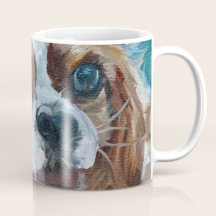 Poppy King Charles Cavalier Portrait Coffee Mug Gallery Image 1