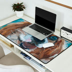 Poppy King Charles Cavalier Portrait Desk Mat Gallery Image 2