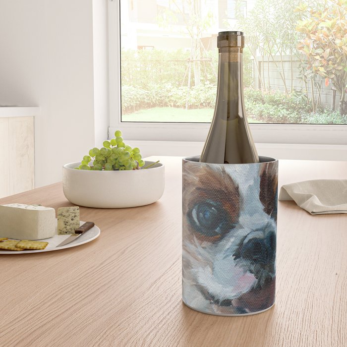 Poppy King Charles Cavalier Portrait Wine Chiller Gallery Image 4