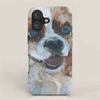 Poppy King Charles Cavalier Portrait iPhone Case Gallery Image 1