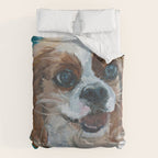 Poppy King Charles Cavalier Portrait Comforter Gallery Image 6