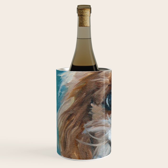 Poppy King Charles Cavalier Portrait Wine Chiller Gallery Image 2