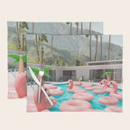 Flamingo Pool Party Placemat Gallery Image 1