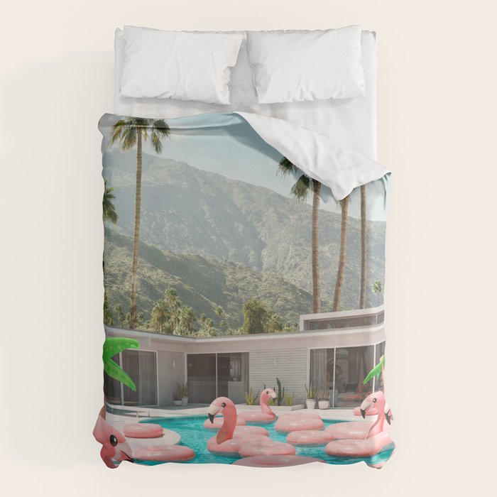 Flamingo Pool Party Duvet Cover Gallery Image 6