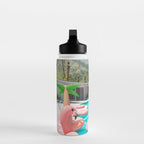 Flamingo Pool Party Water Bottle Gallery Image 3