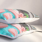 Flamingo Pool Party Pillow Sham Gallery Image 3